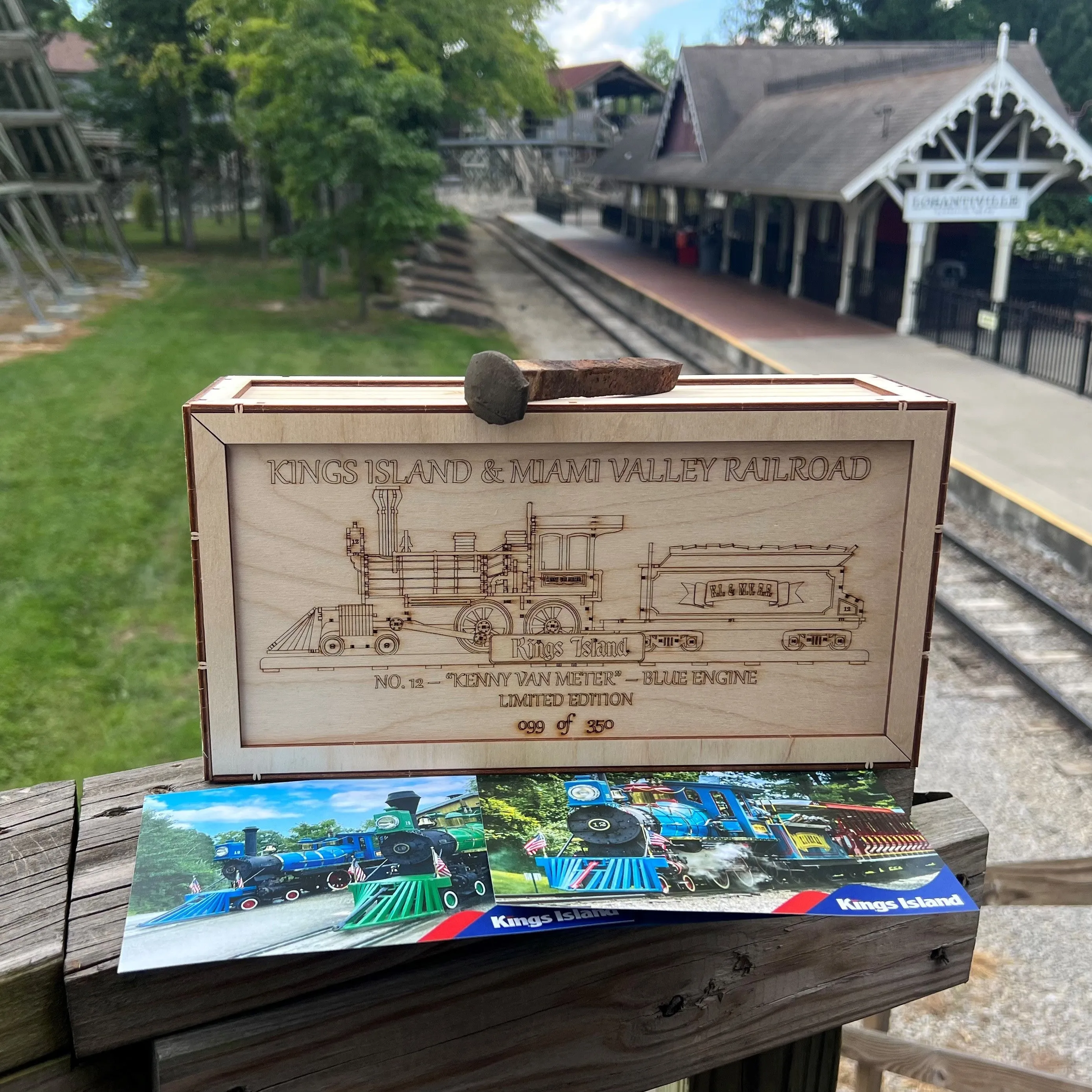 Kings Island KI & MV RR Blue Engine Limited Edition Cutout