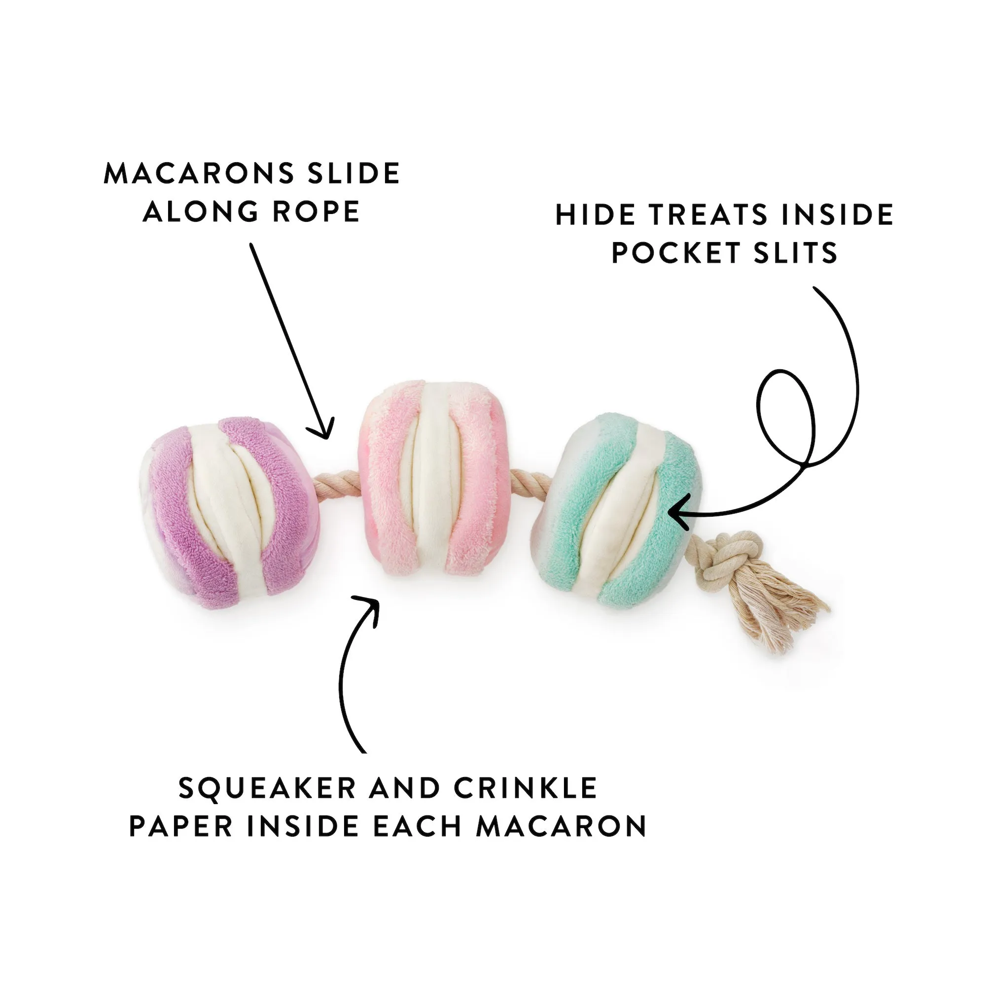 Macarons Interactive Snuffle Dog Toy