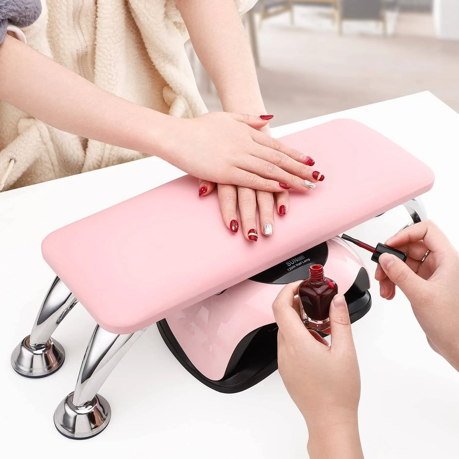 Manicure Leather Hand Rest Pillow Genuine