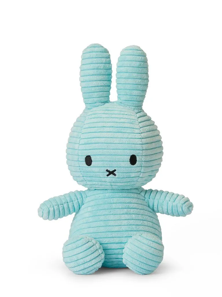 Miffy Corduroy Plush Toy - Turquoise