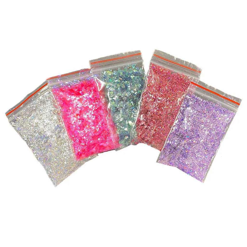 Nail Art Glitter Flakes in bag