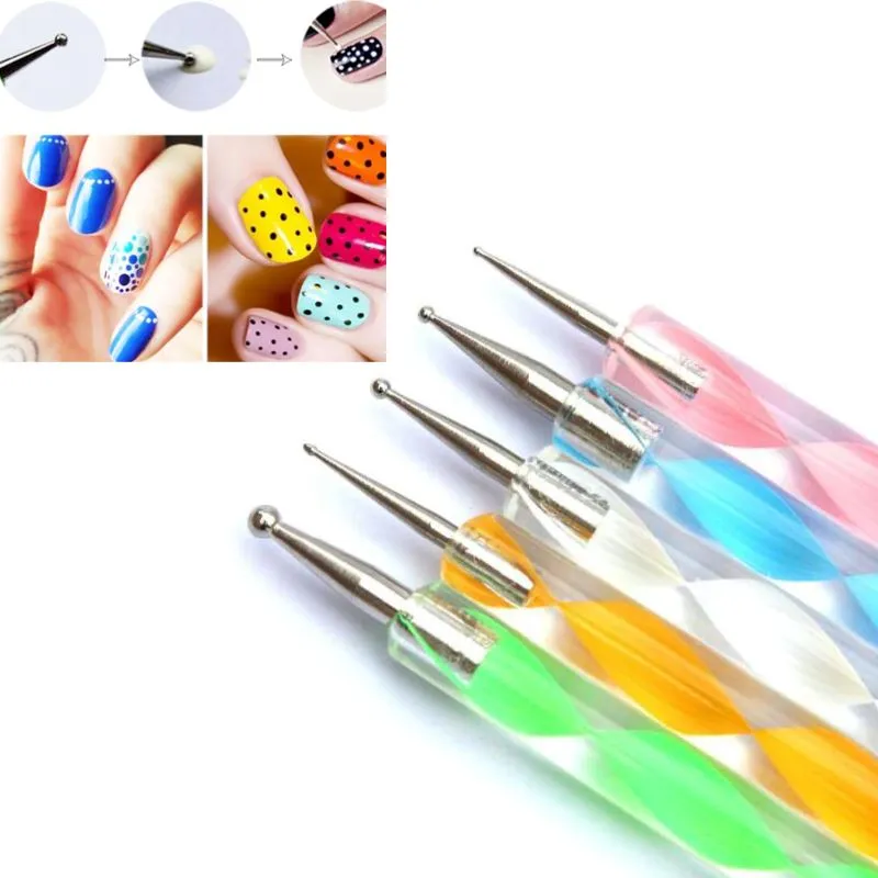 Nail Dotting Tools 2-way 5pcs Set