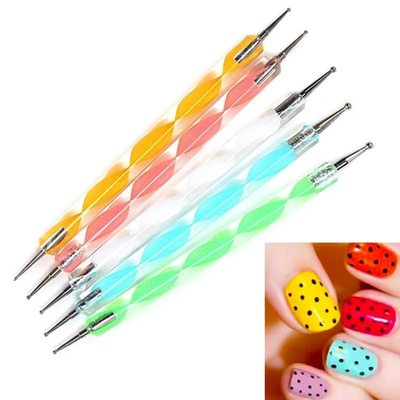 Nail Dotting Tools 2-way 5pcs Set