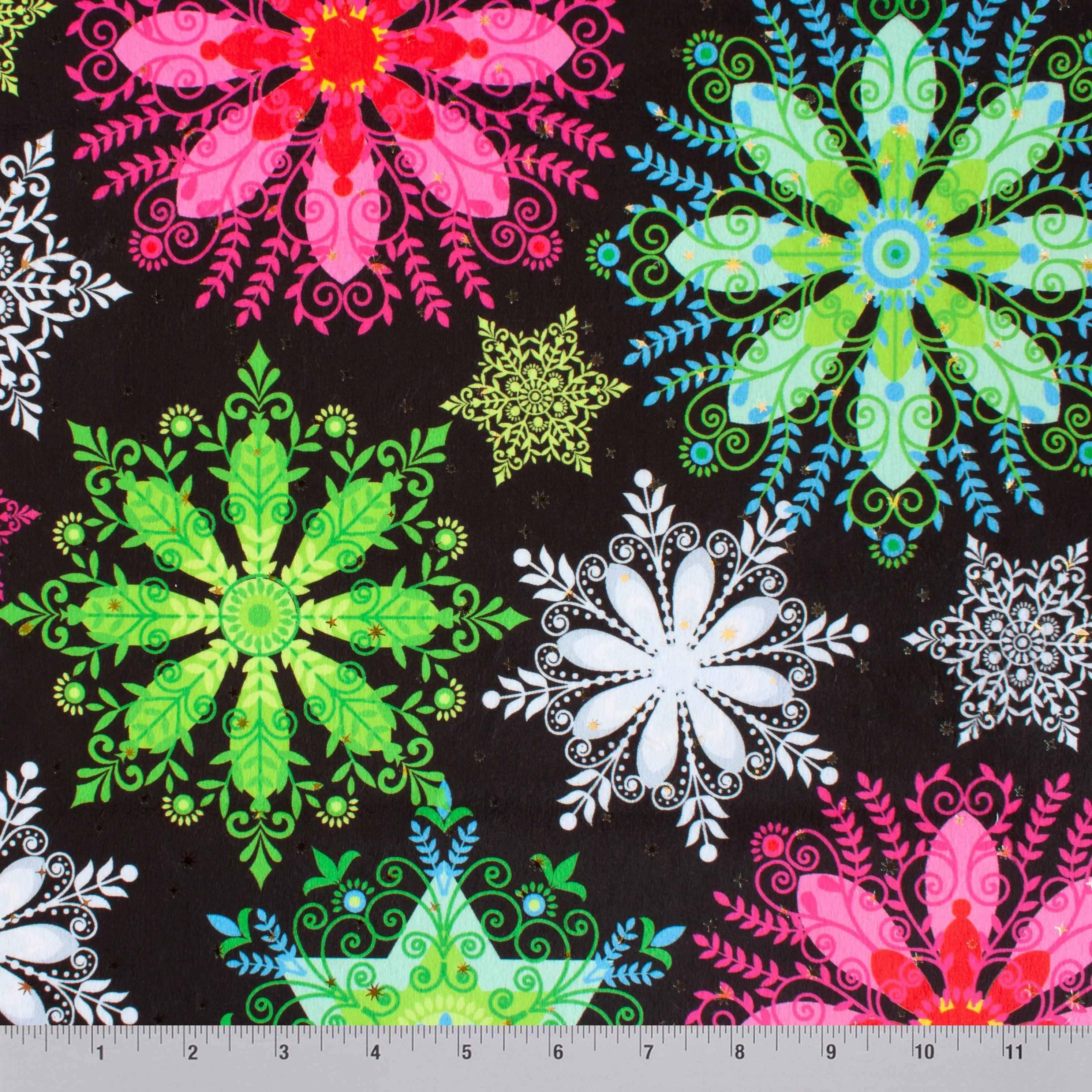 Neon Snowflakes