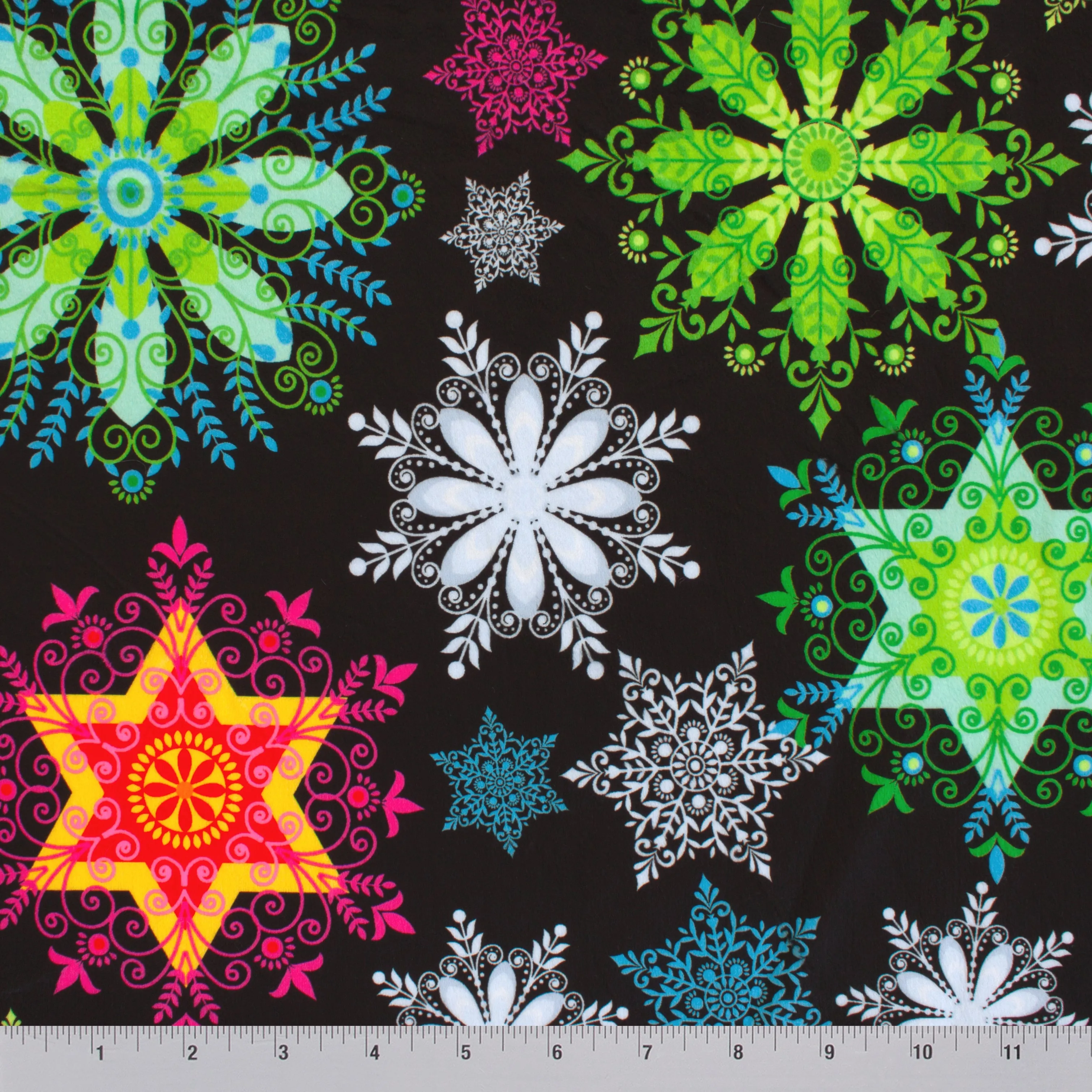 Neon Snowflakes