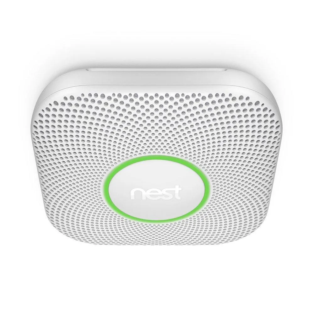 Nest Protect Smoke and Carbon Monoxide Alarm, Battery Powered (Second Generation)