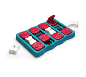 Nina Ottosson by Outward Hound Dog Brick Interactive Treat Puzzle Dog Toy, Intermediate Level