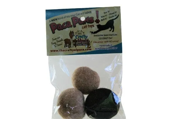 PacaPaws Felted Alpaca Cat Toys