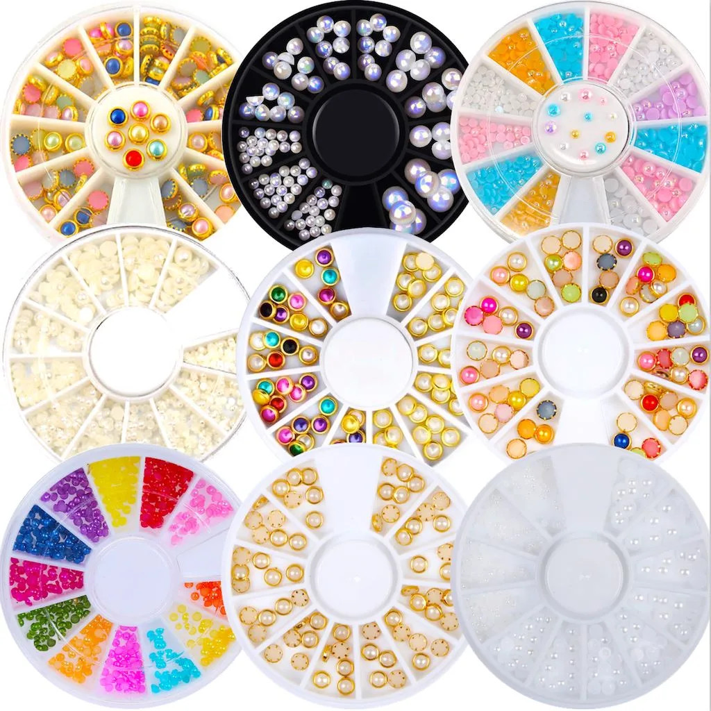 Pearls Nail Art Decoration Wheels