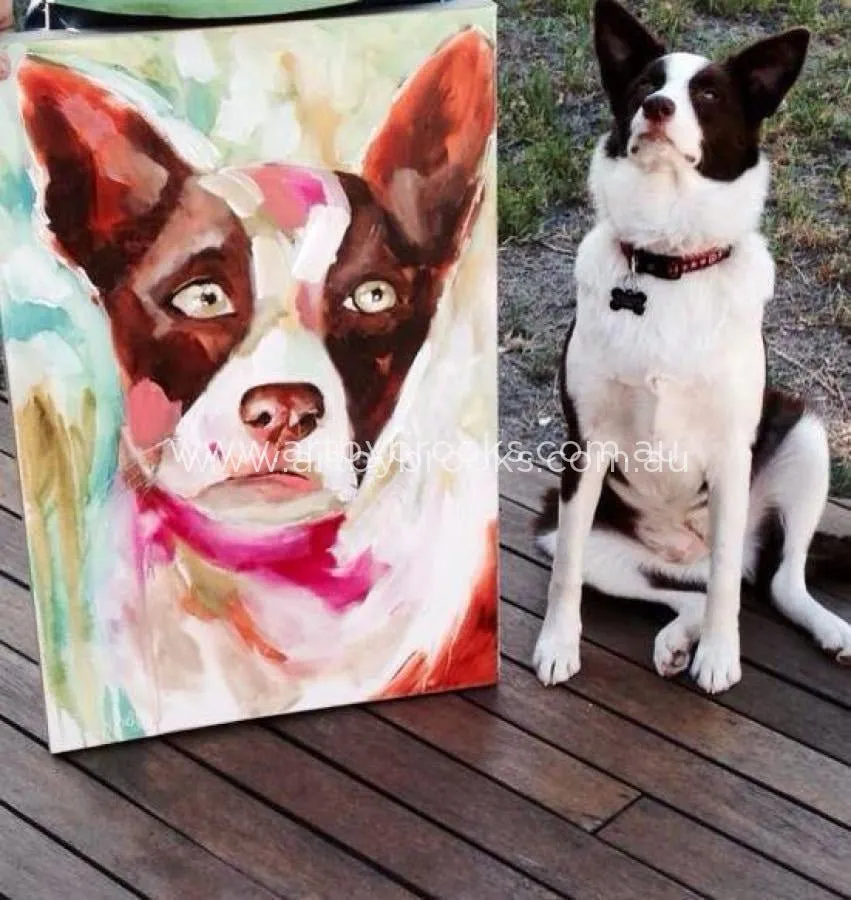 Pet portrait - Sheila 60 x90 cm