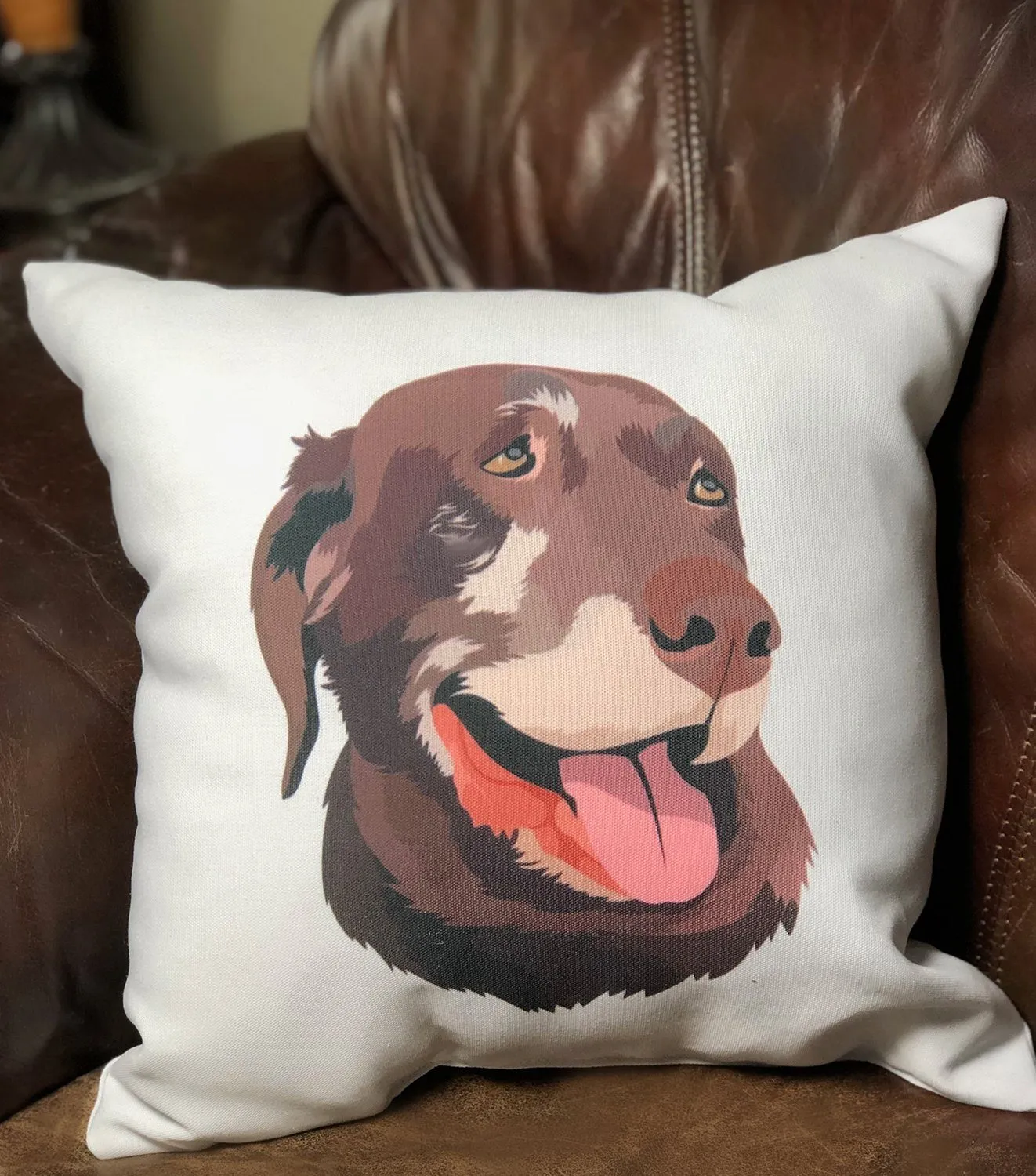 Pet Portrait Throw Pillows