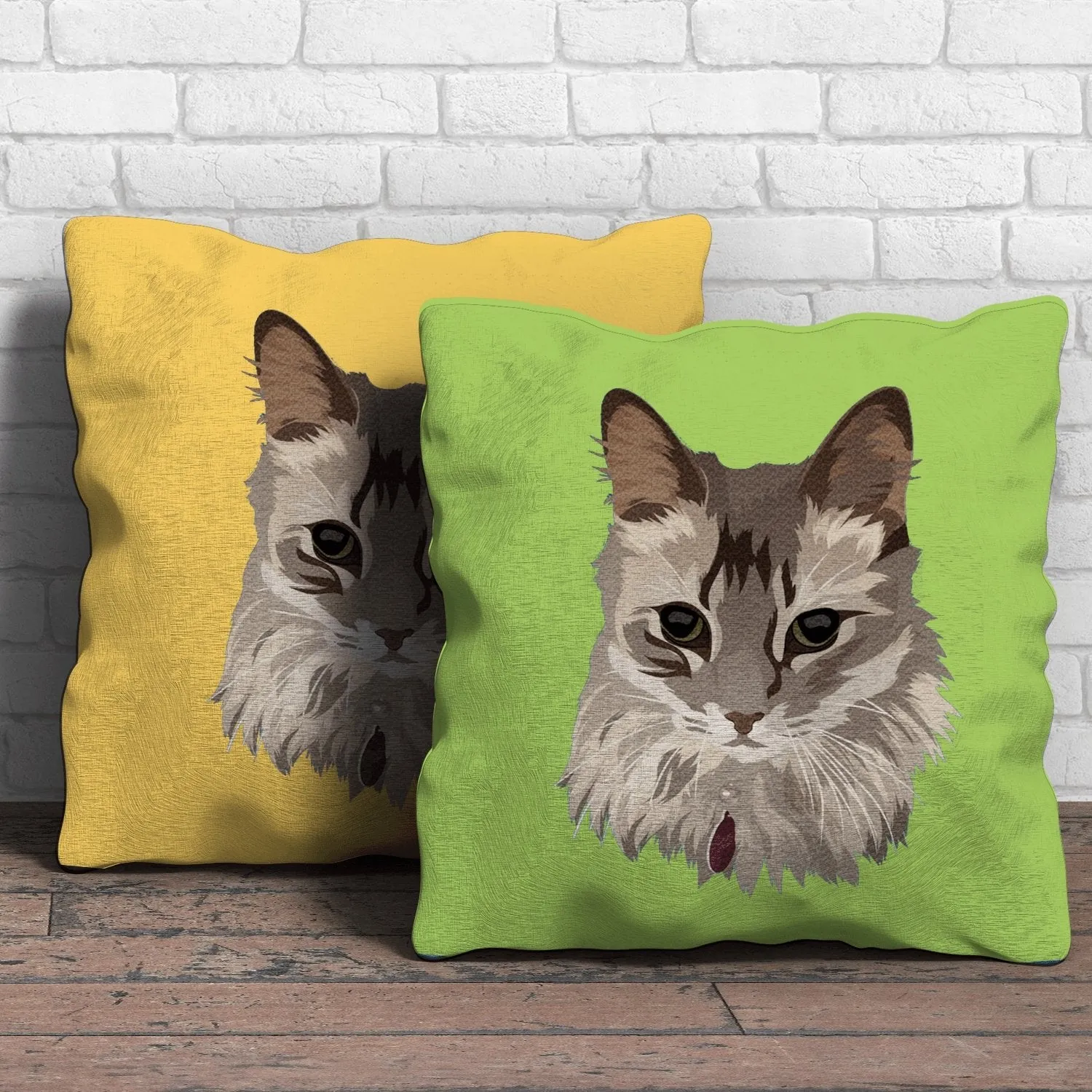 Pet Portrait Throw Pillows