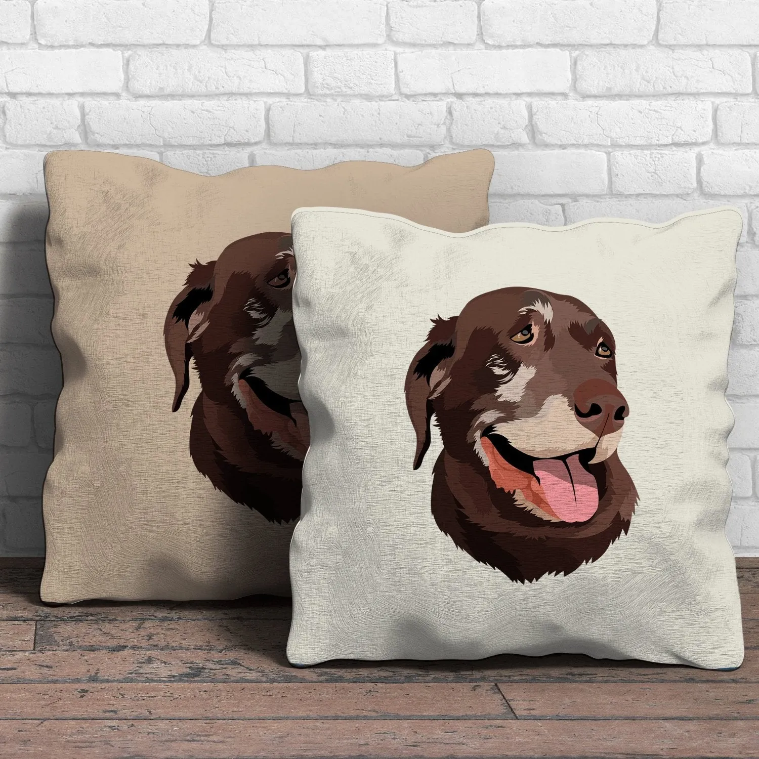 Pet Portrait Throw Pillows