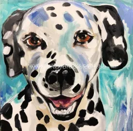 Pet portrait - tia 50x50 Cm