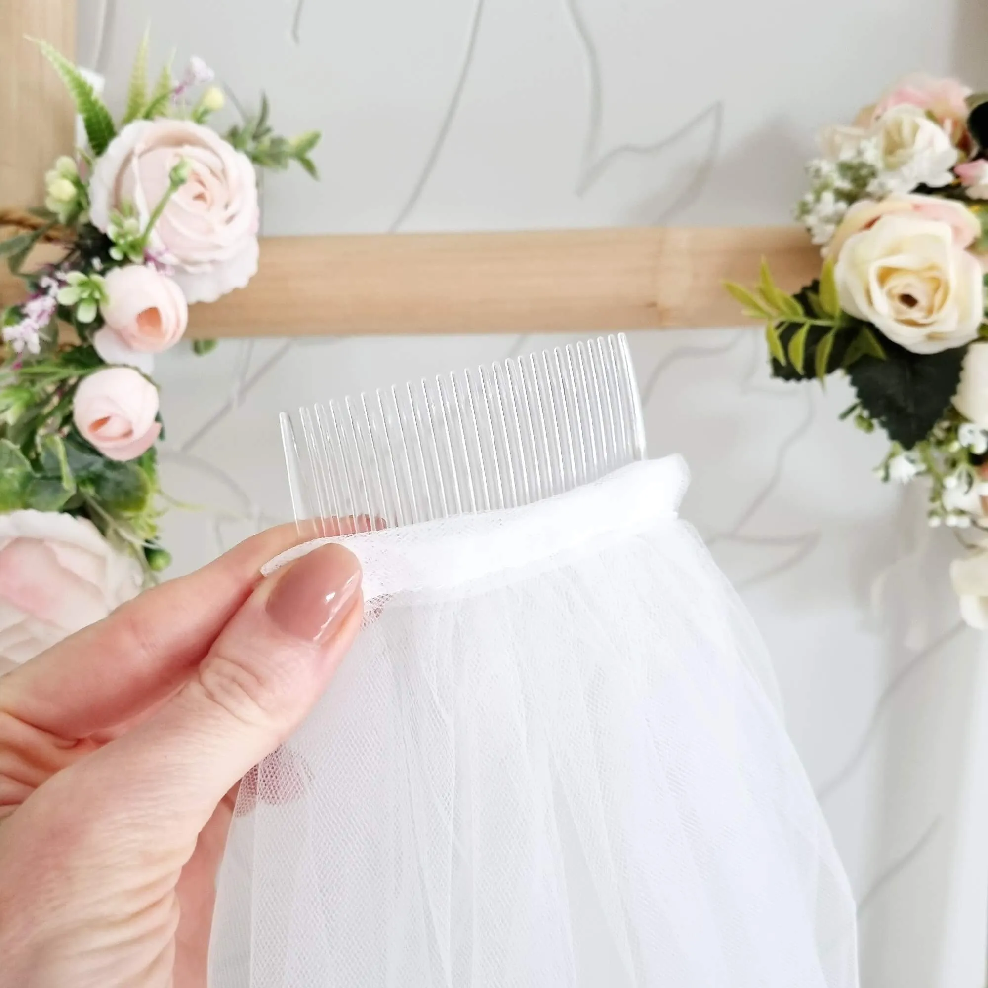 Plain First Communion Veil