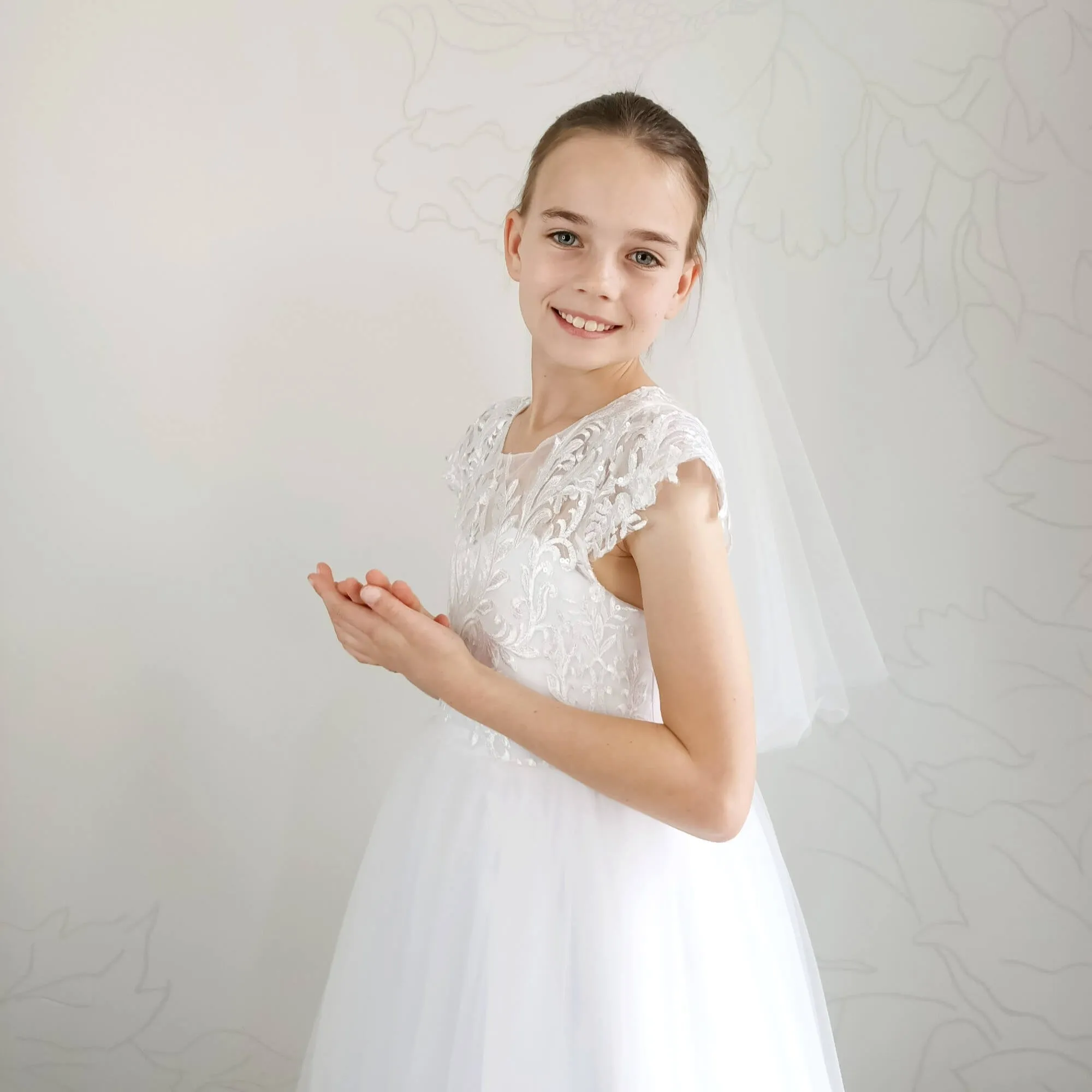 Plain First Communion Veil