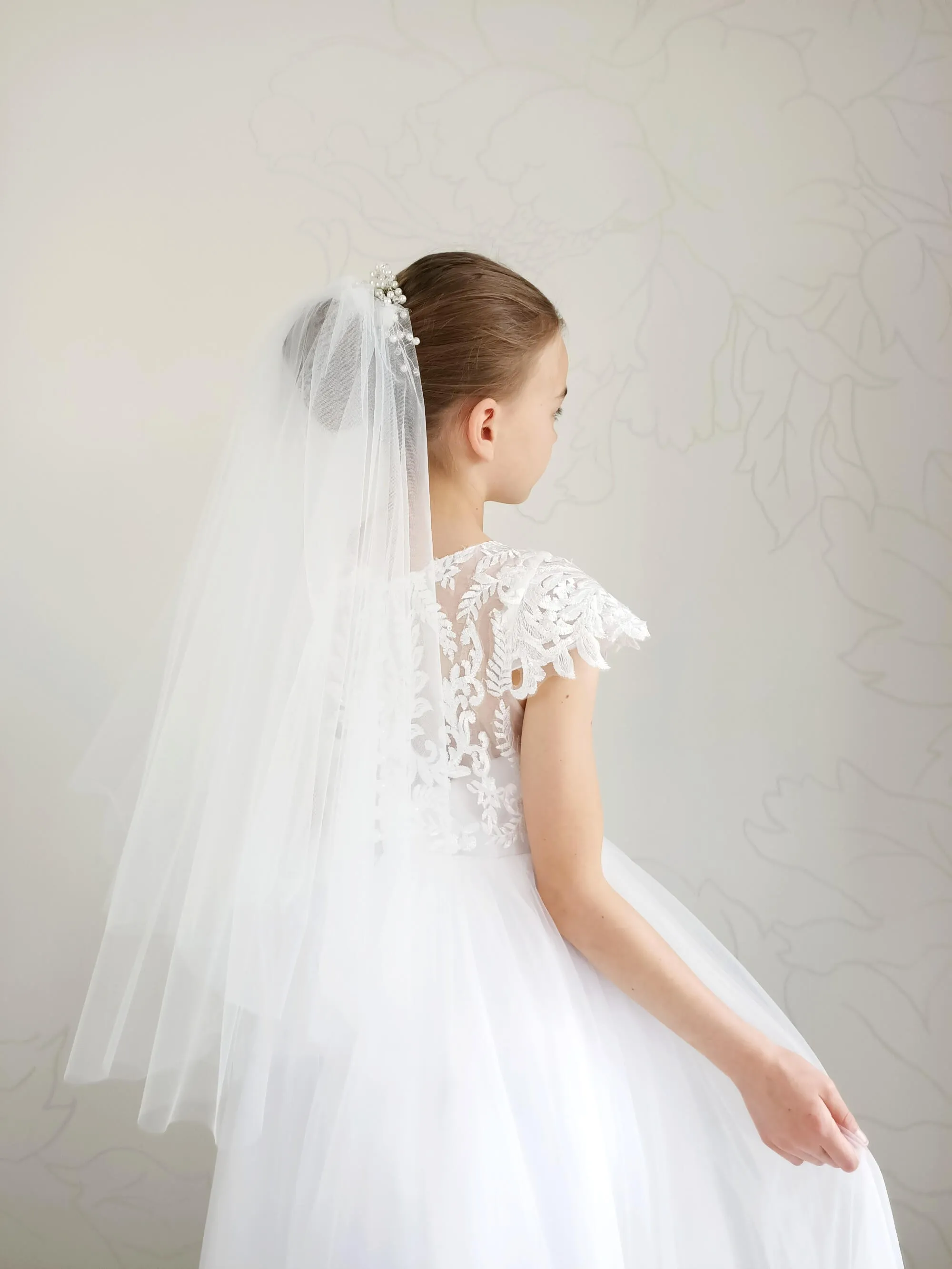 Plain First Communion Veil