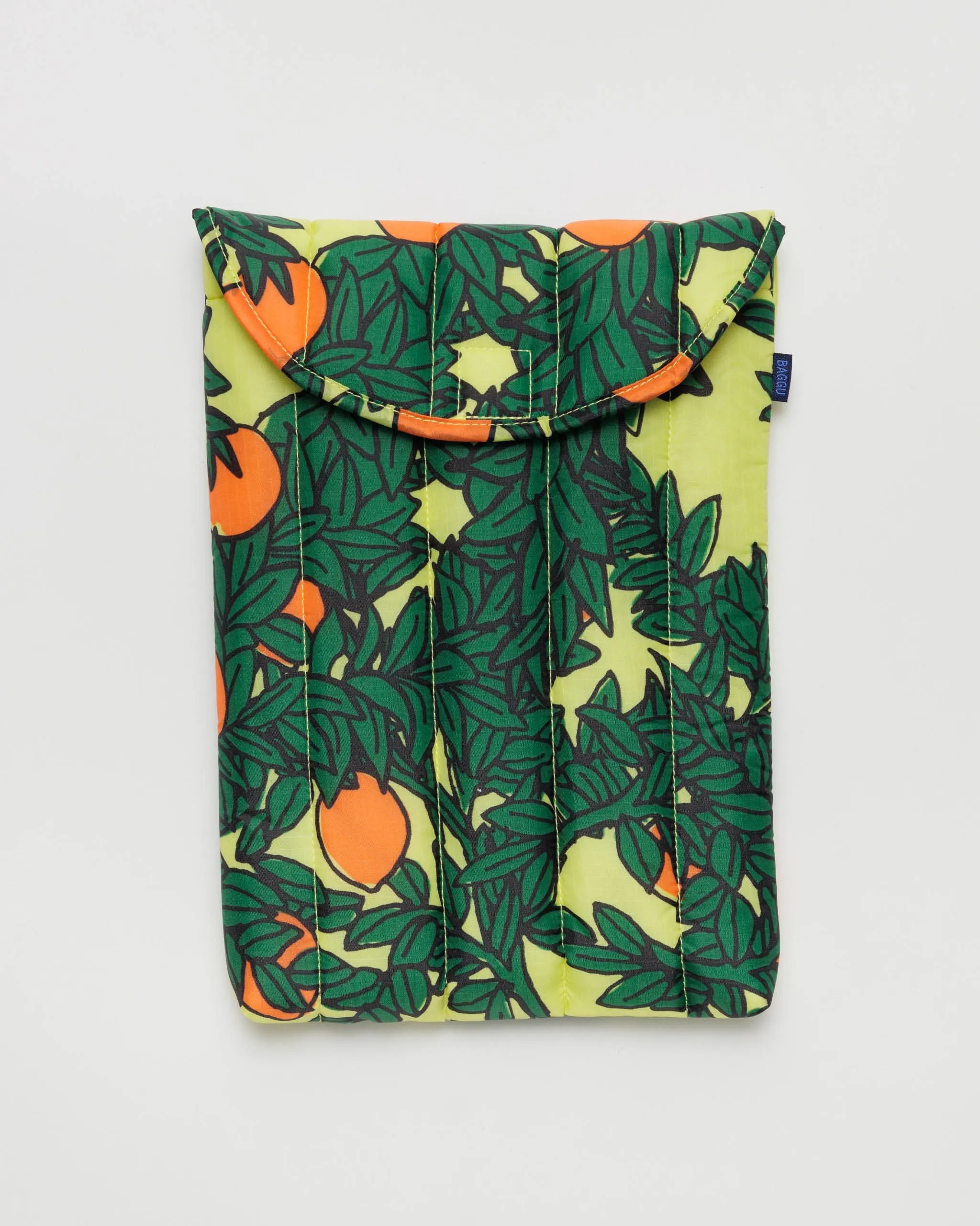 Puffy Laptop Sleeve 13"/14" - Orange Tree Yellow