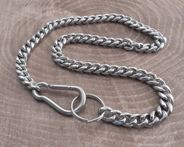 Pure Steel Smooth Leash - Necklace