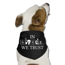 "In Science We Trust" (white) - Dog Bandana