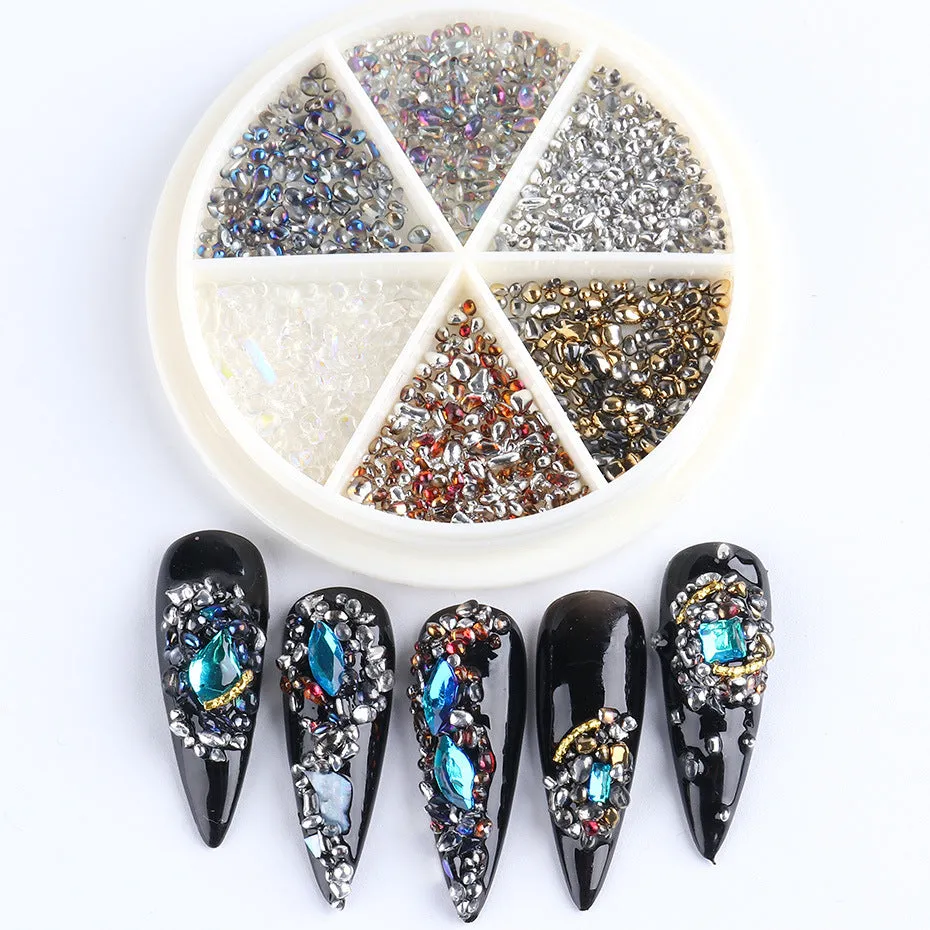 Rhinestones & Charms Nail Art Decoration Wheels