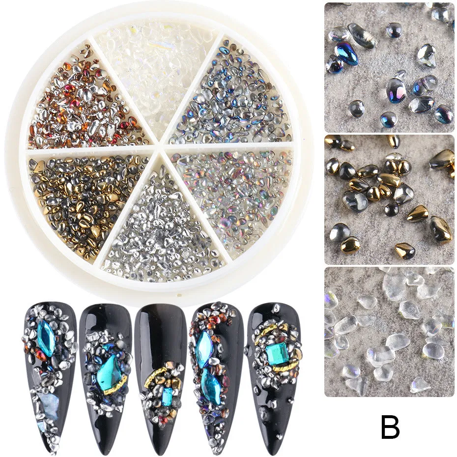 Rhinestones & Charms Nail Art Decoration Wheels