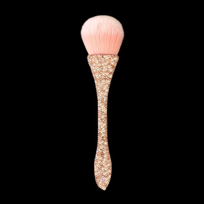 Rhinestones Handle Soft Hair Dust Brush