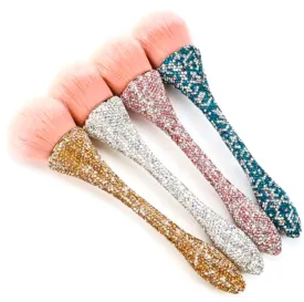 Rhinestones Handle Soft Hair Dust Brush