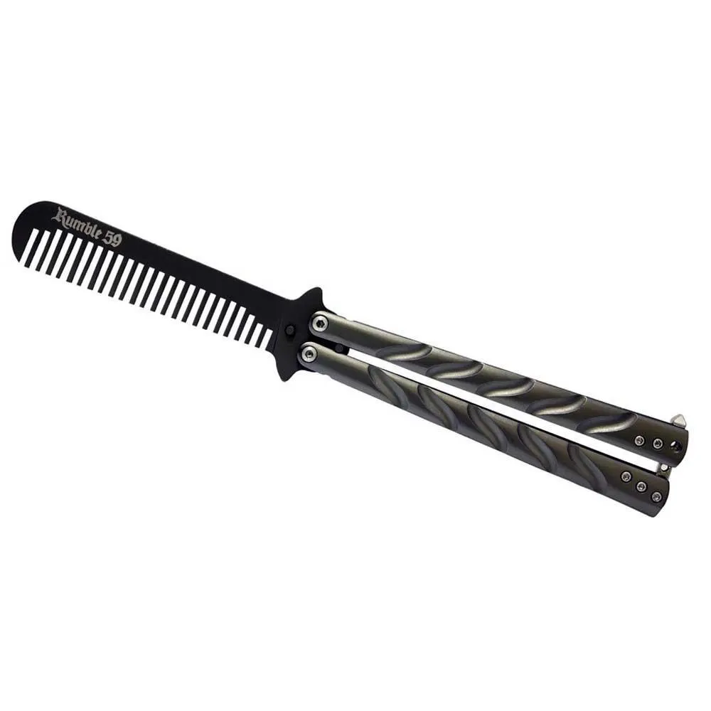 Rumble 59 Schmiere - Butterfly Knife Switchblade Hair Comb