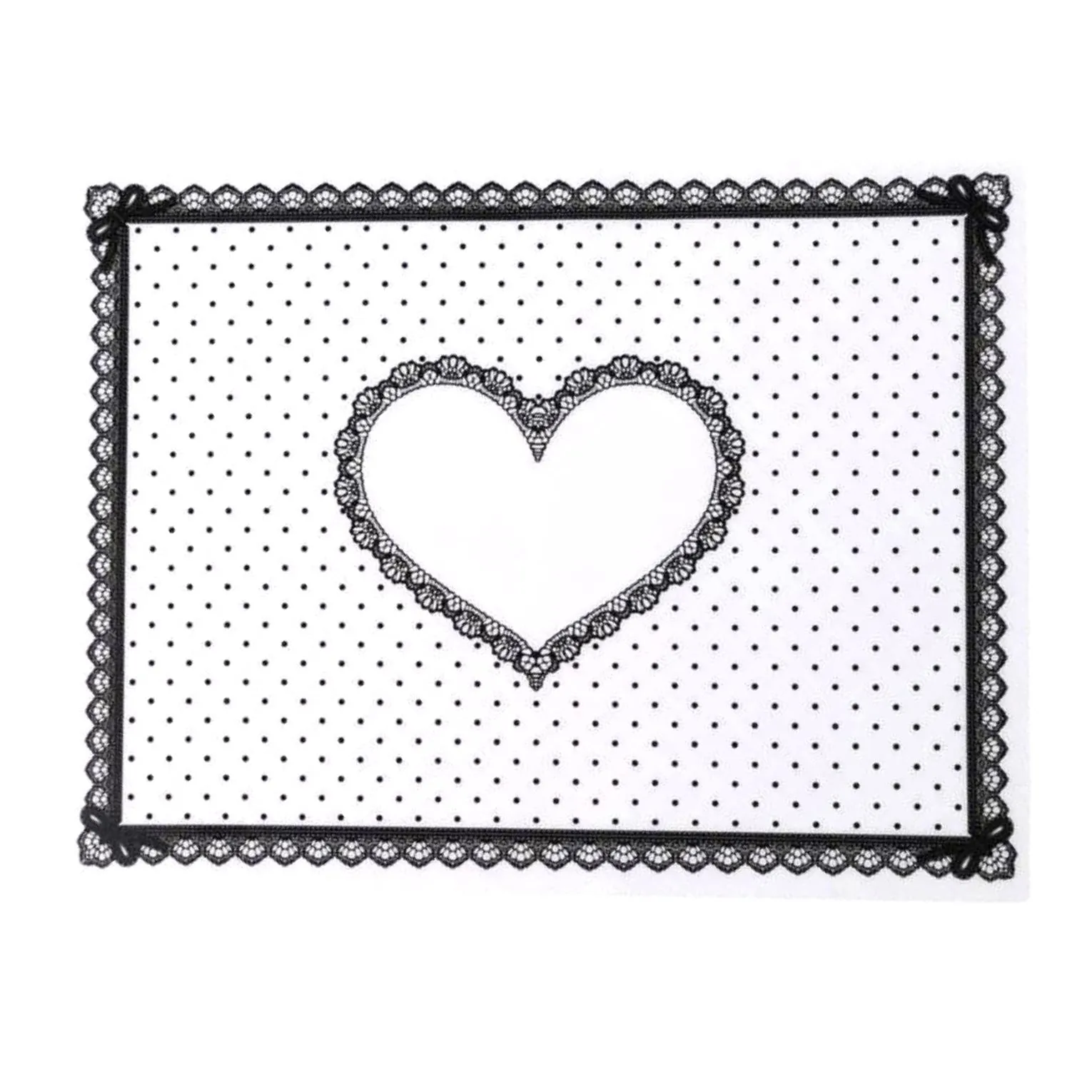 Silicone Nail Table Mat Heart Design