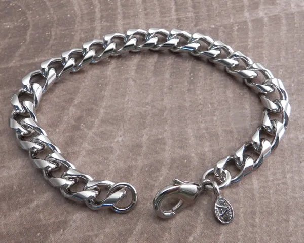 Small Laser Leash Chain Bracelet