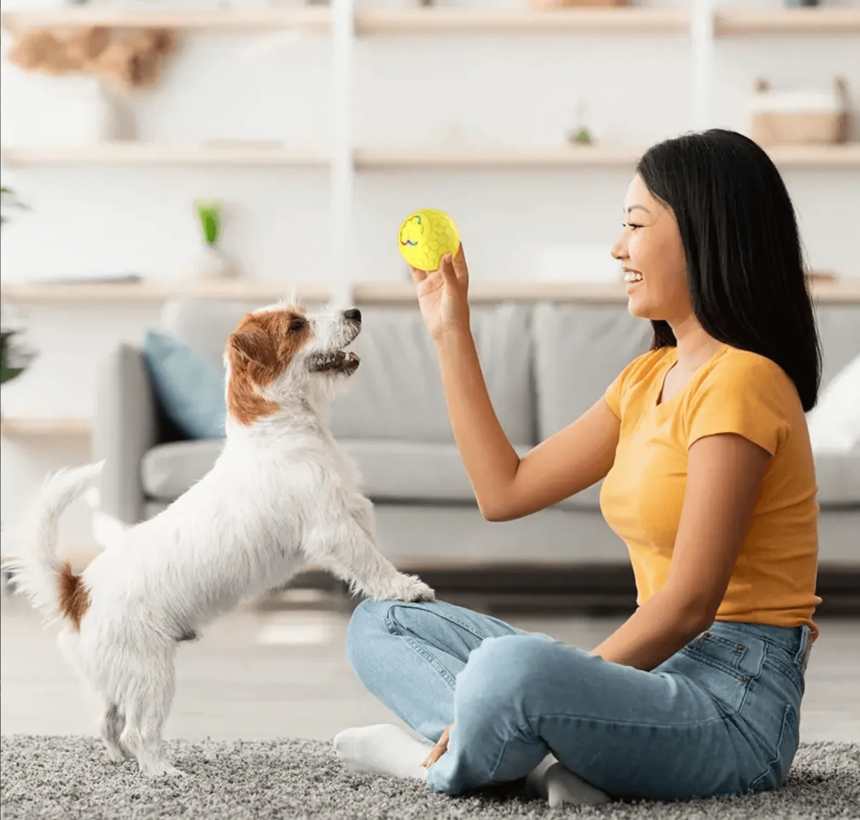 SmartRoll Automatic Dog Ball - Interactive Self-Moving Toy for Exercise & Fun - Perfect for Puppies & Adult Dogs