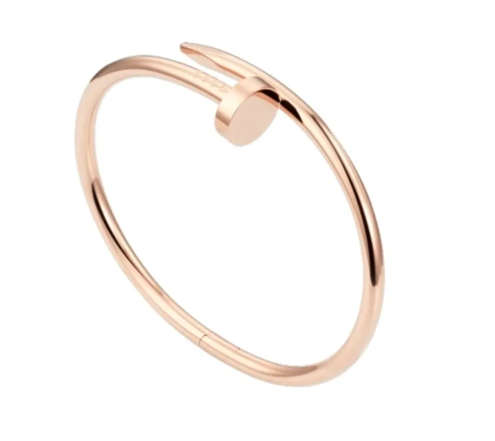 Solid 18K Gold Nail Bracelet