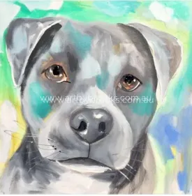 Staffy -art print