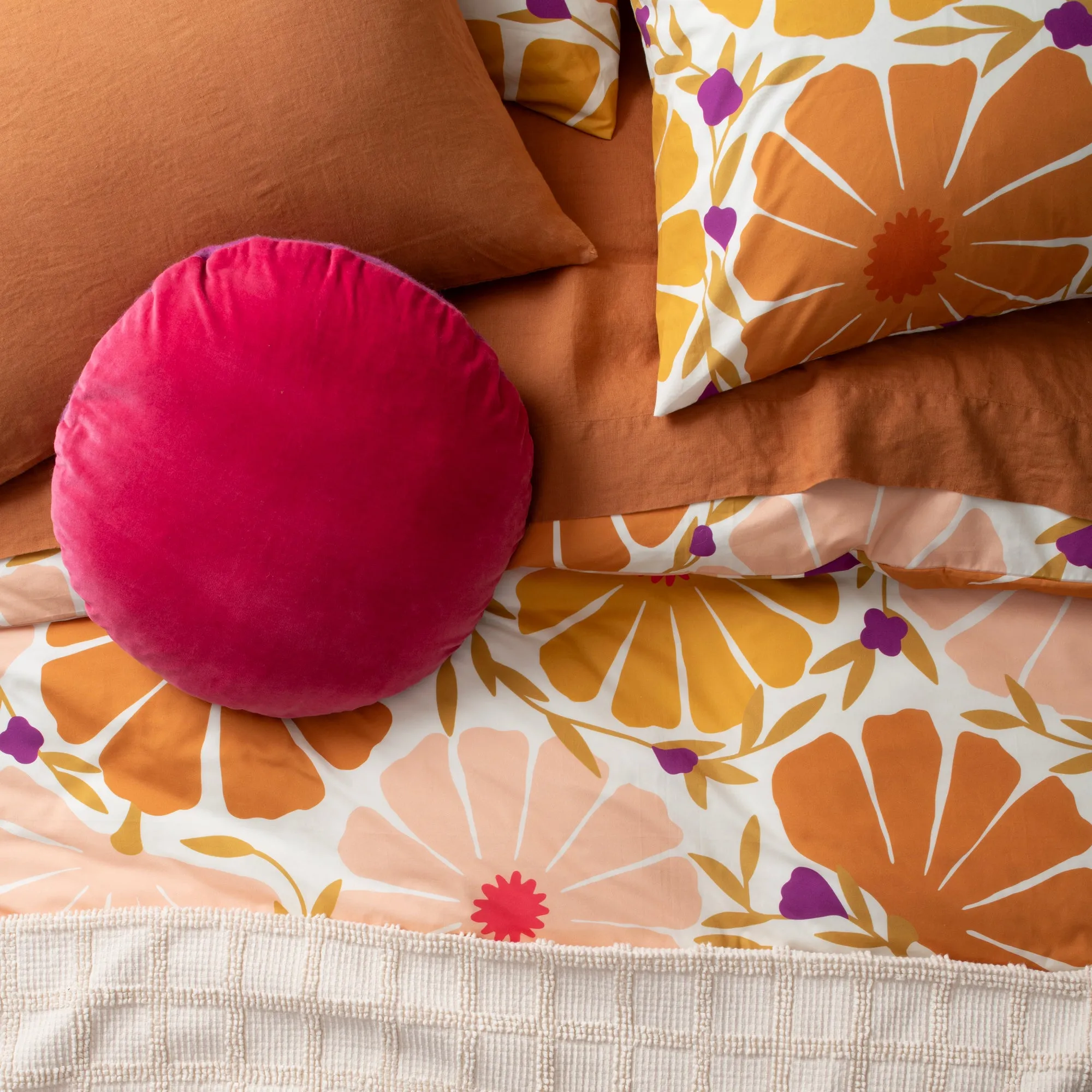 Sunburst Floral Duvet Cover