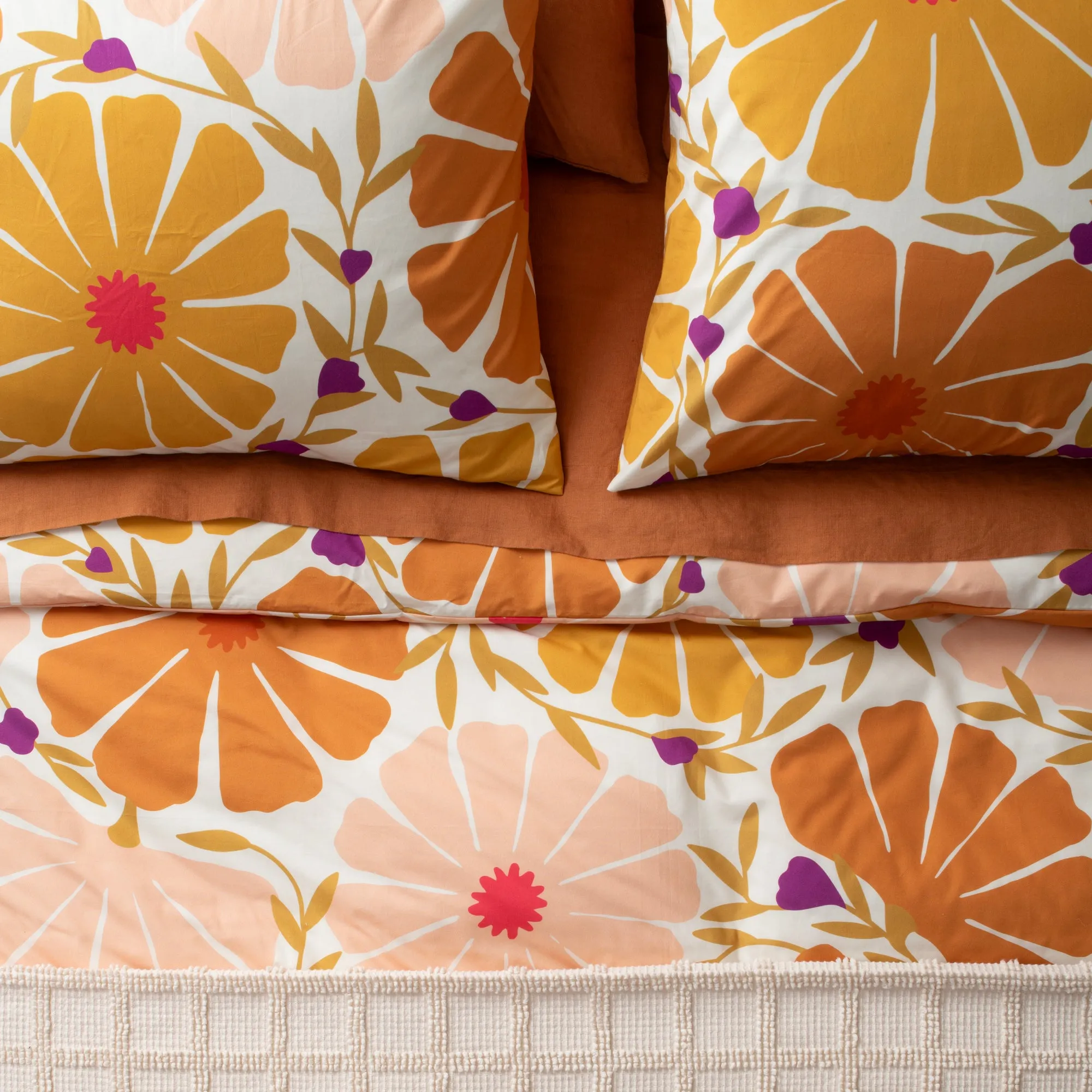 Sunburst Floral Duvet Cover