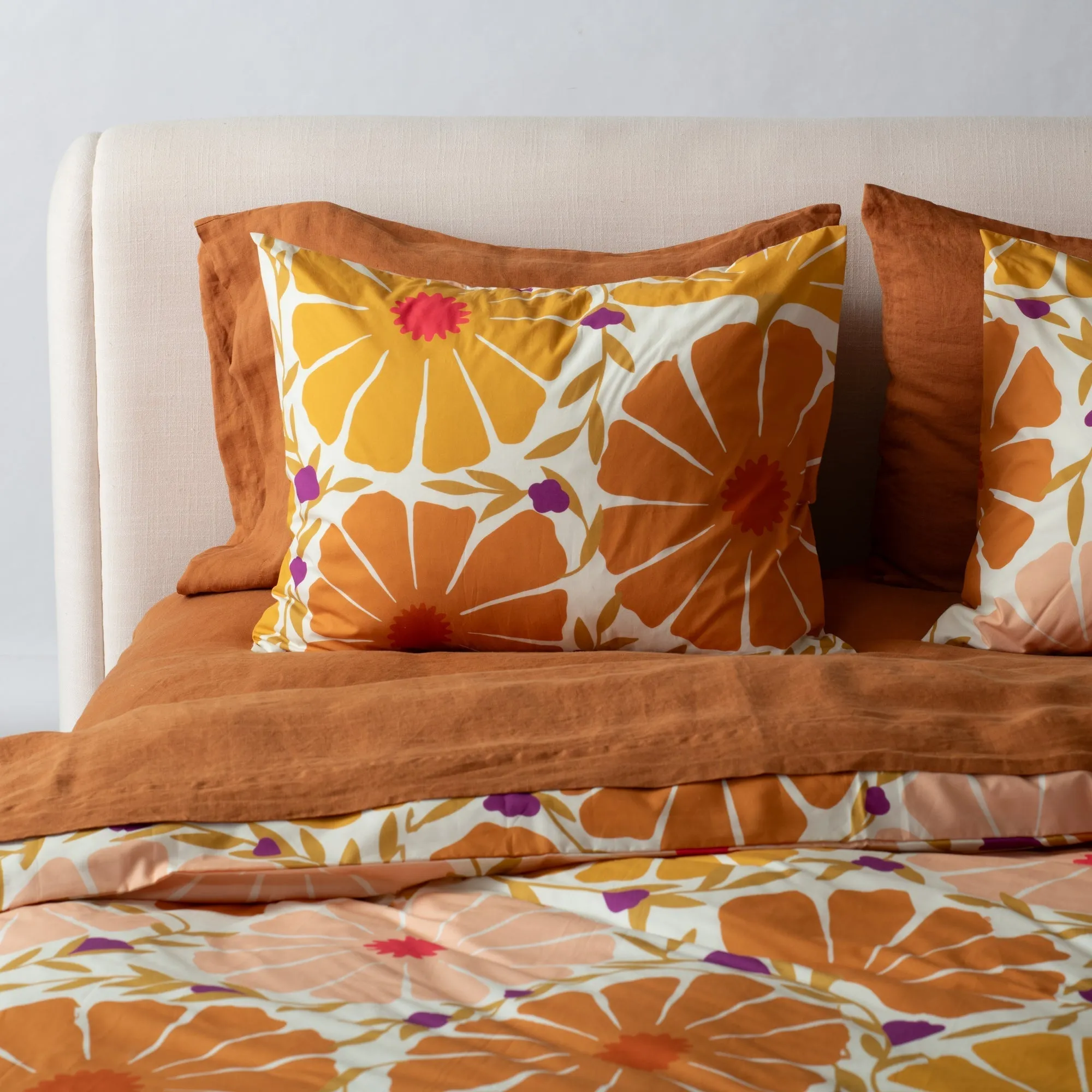 Sunburst Floral Duvet Cover