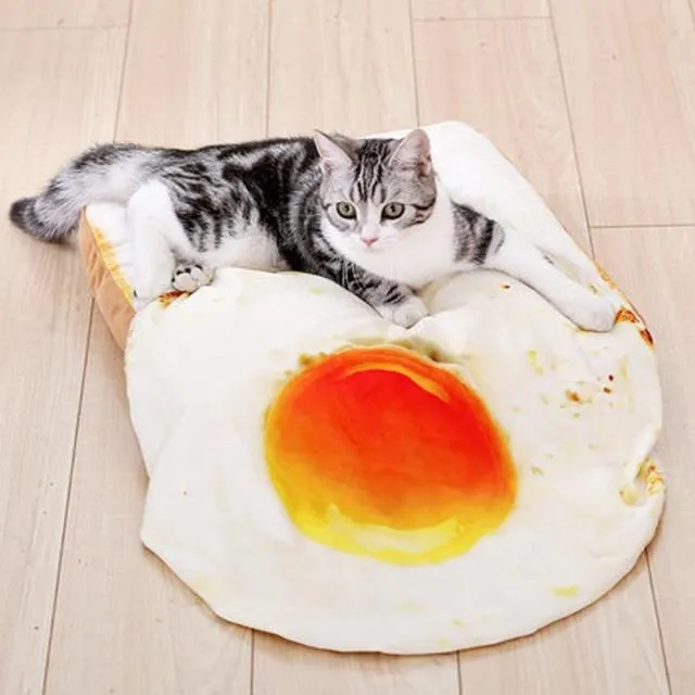 Sunny Side Up Egg pet mat/ blanket