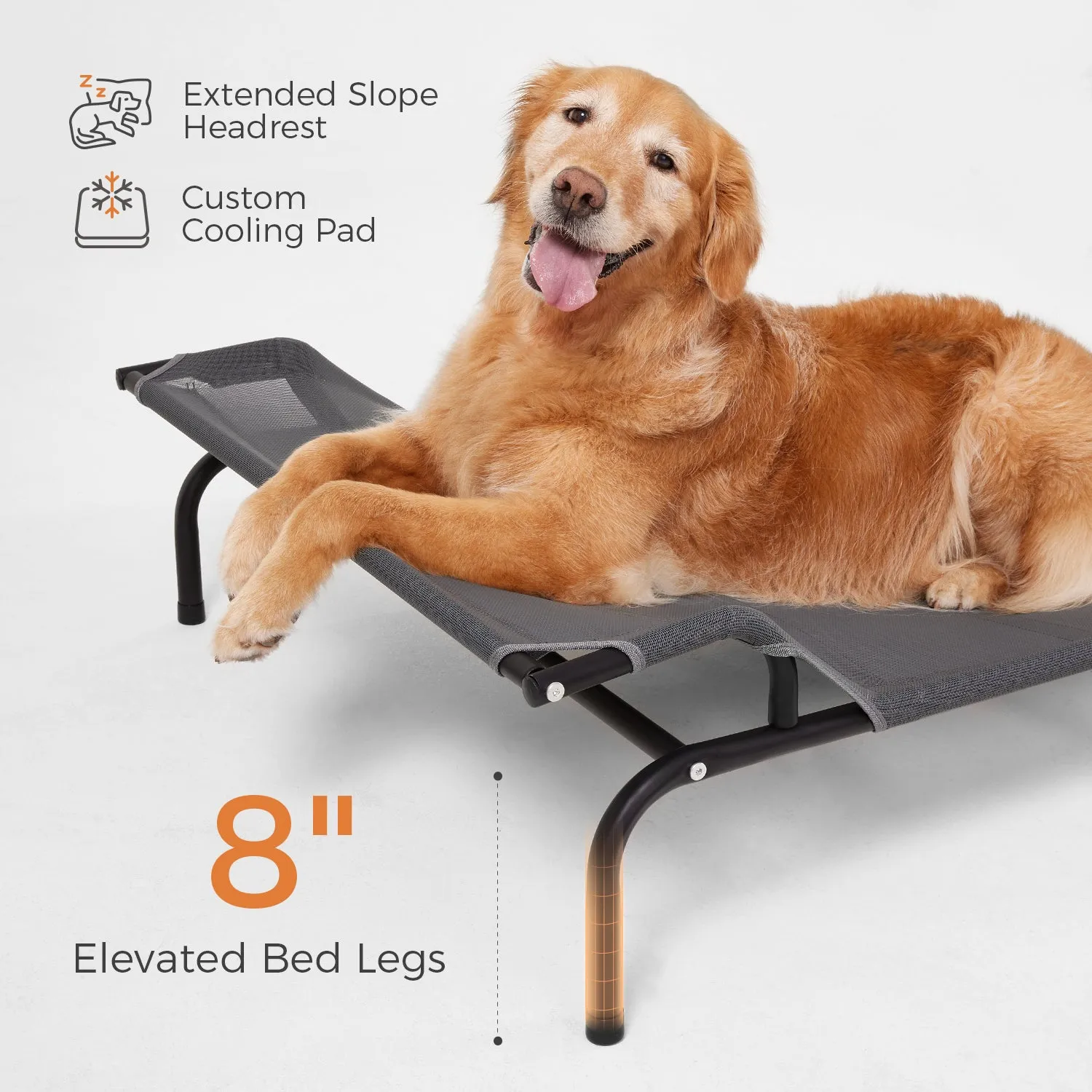 SweetNight Elevated Cooling Dog Bed