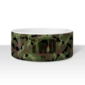 The Walking Dead Camo Logo Pet Bowl