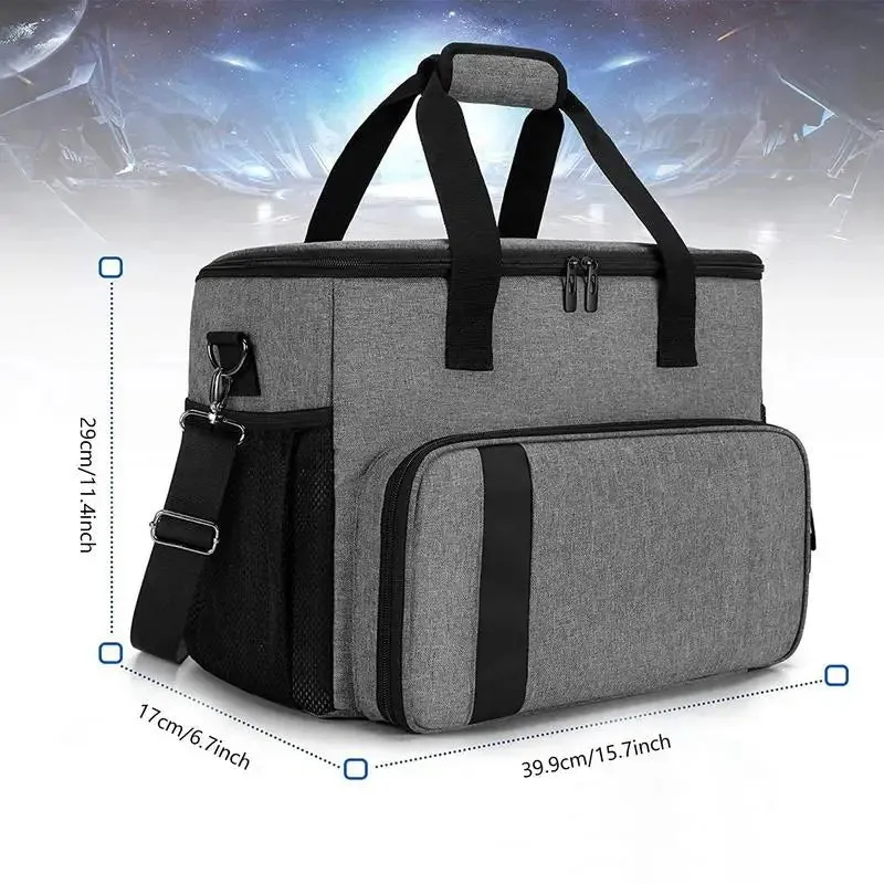 Travel Carrying Case for PS5 Controller: Game Console Bag with Hard Shell Protection, Storage Backpack, Handbag Design, and Multiple Pockets