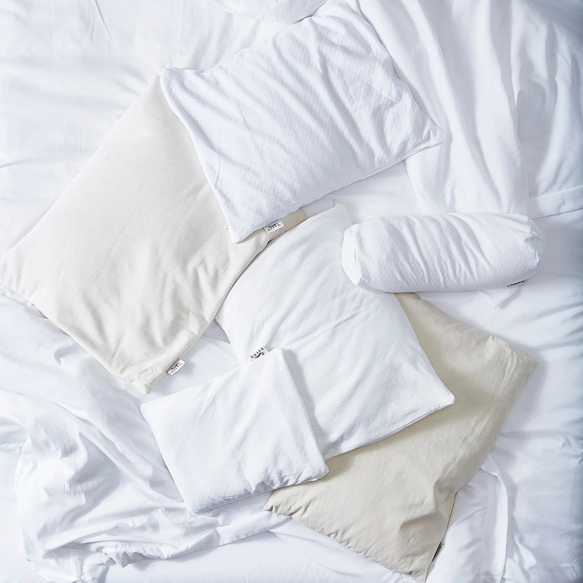 White Bed Pillow Cover